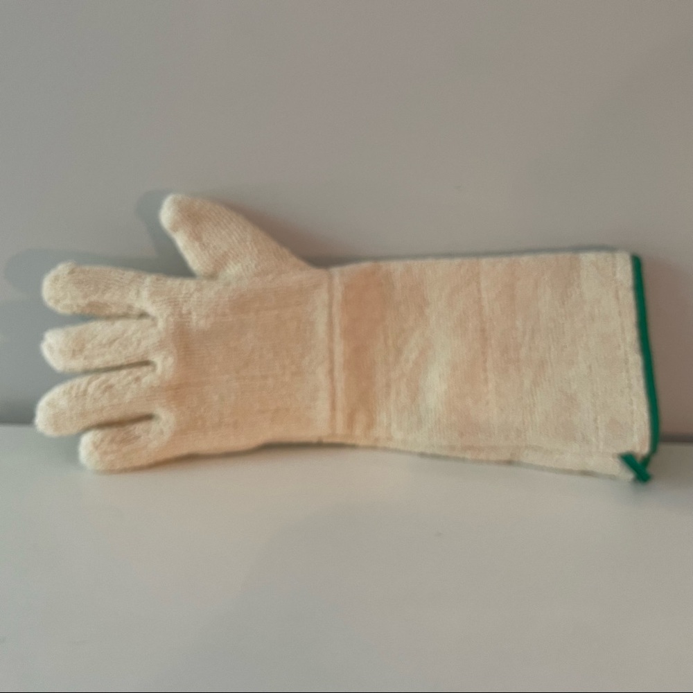 🐝🐝🐝 Insulated kitchen glove. About 17” long. Terry exterior. EUC
